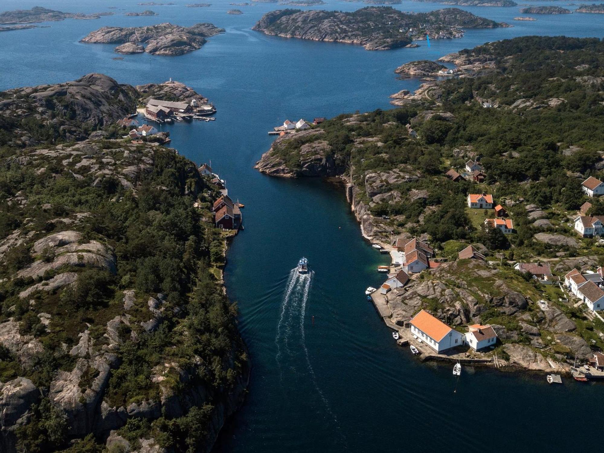 Lunvig - A Cosy Cottage In Idyllic Small Island Near Kristiansand, Sogne Extérieur photo